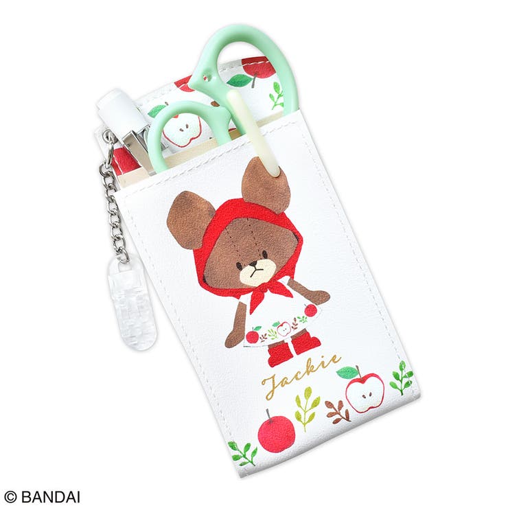 くまのがっこう 胸ポケット用ペンケース アップルガール・ジャッキー ベージュ | KIT-HIT-SURU | 詳細画像3 