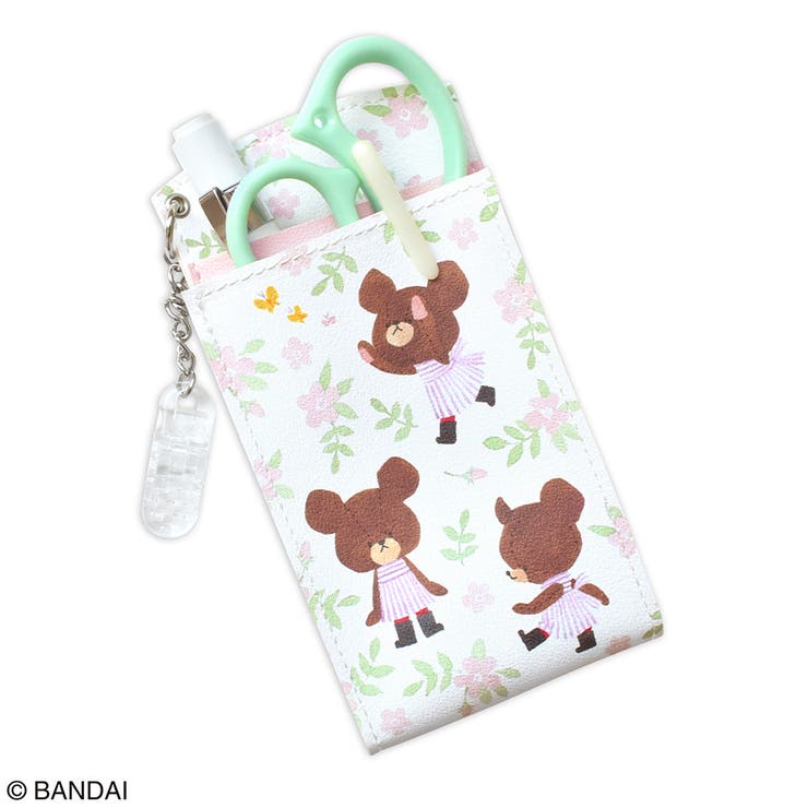 くまのがっこう 胸ポケット用ペンケース プティ・フルール ピンク | KIT-HIT-SURU | 詳細画像3 