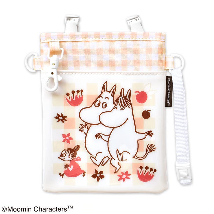 ムーミン 3WAYソフトペンポーチ ギンガムチェック ベージュ/ピンク | KIT-HIT-SURU | 詳細画像2 