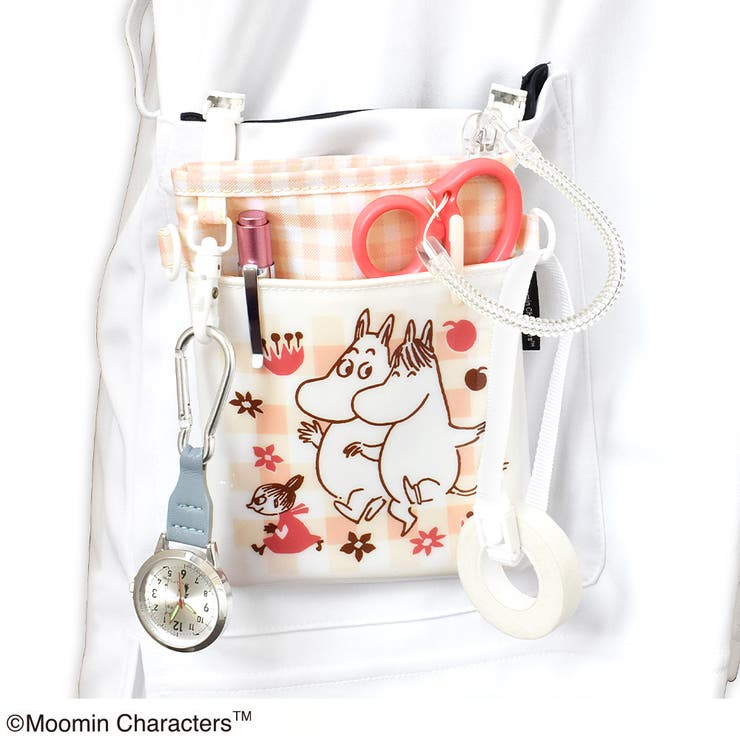 ムーミン 3WAYソフトペンポーチ ギンガムチェック ベージュ/ピンク | KIT-HIT-SURU | 詳細画像3 