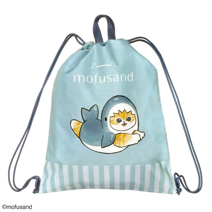 mofusand お散歩ナップサック サメにゃん ブルー | KIT-HIT-SURU | 詳細画像6 