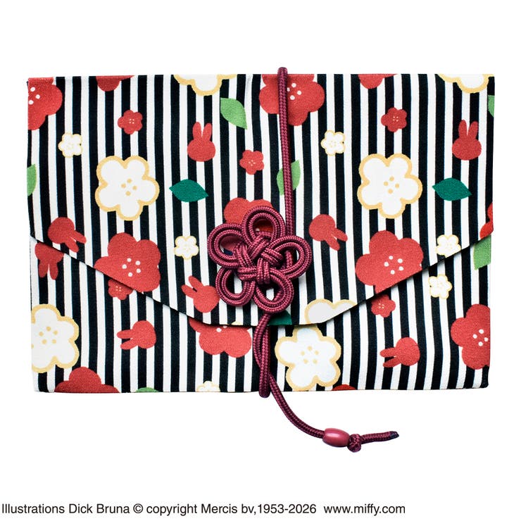 ミッフィー 御朱印帳ポーチ（ふくさ型） 縞梅 | KIT-HIT-SURU | 詳細画像1 