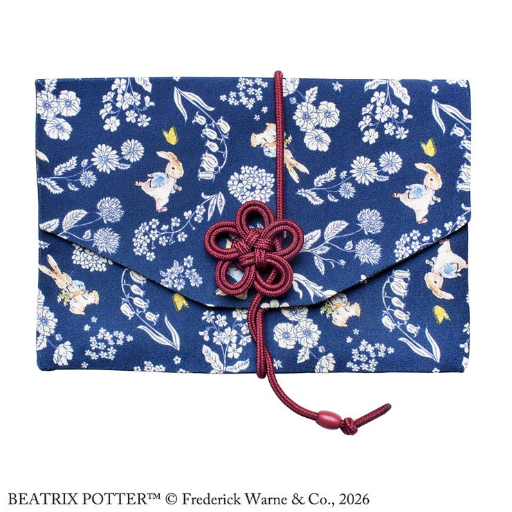 ピーターラビット 御朱印帳ポーチ（ふくさ型） Simple Flower | KIT-HIT-SURU | 詳細画像1 