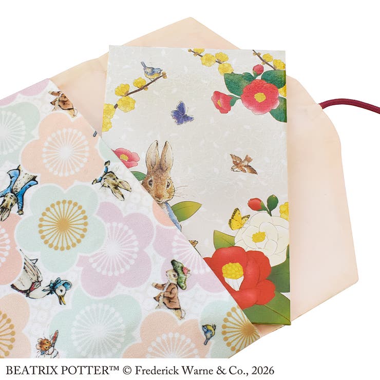 ピーターラビット 御朱印帳ポーチ（ふくさ型） Plum Flowers | KIT-HIT-SURU | 詳細画像5 