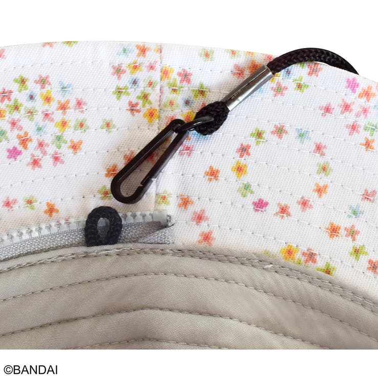 くまのがっこう サファリハット日除け付き プティ・フルール グレー | KIT-HIT-SURU | 詳細画像6 