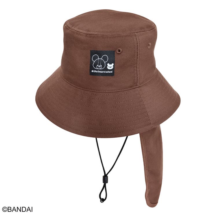 くまのがっこう バケットハット 日除け付き(ウォッシャブル) | KIT-HIT-SURU | 詳細画像1 