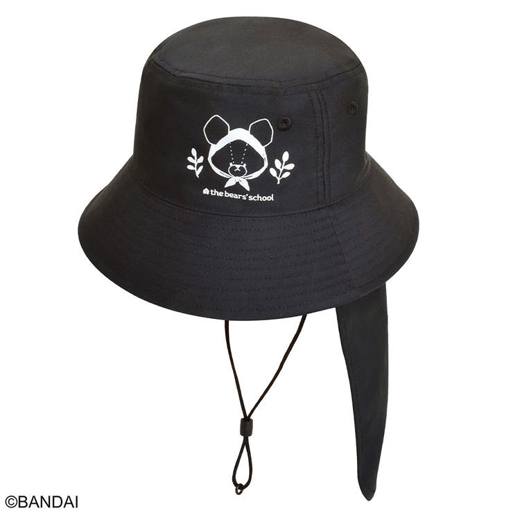 くまのがっこう バケットハット 日除け付き(ウォッシャブル) | KIT-HIT-SURU | 詳細画像1 