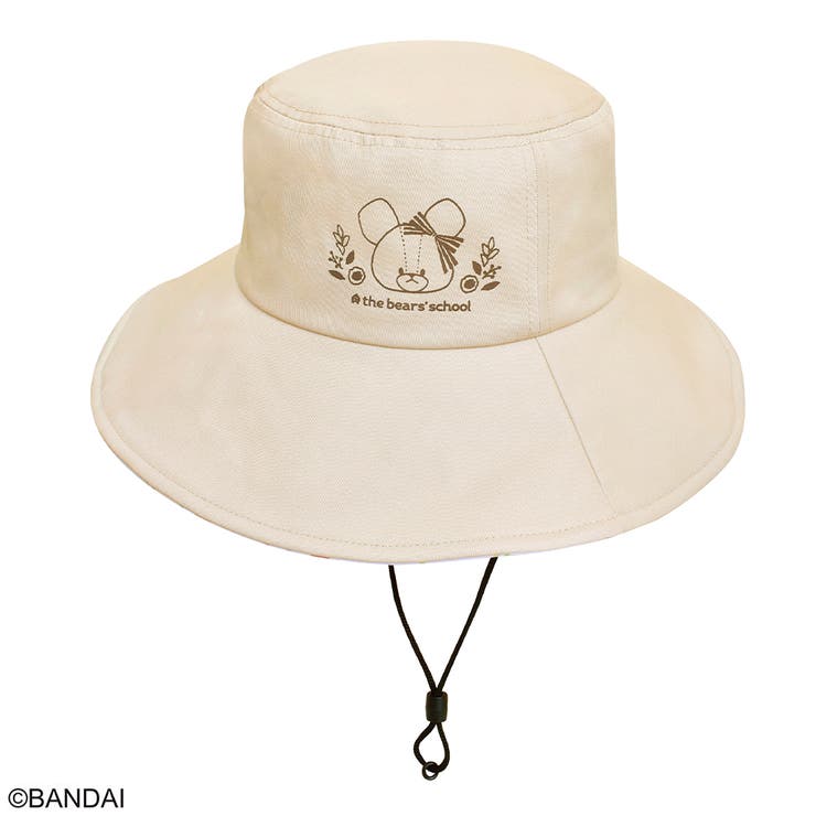 くまのがっこう つば広帽子 日除け付き(ウォッシャブル) | KIT-HIT-SURU | 詳細画像2 