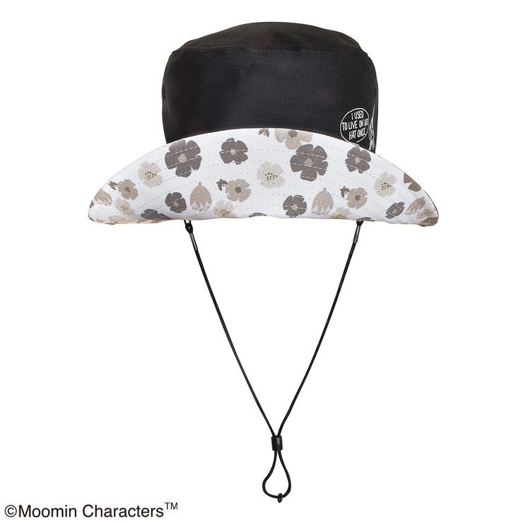 ムーミン バケットハット日除け付き リトルミイ LIVE ON ブラック | KIT-HIT-SURU | 詳細画像3 