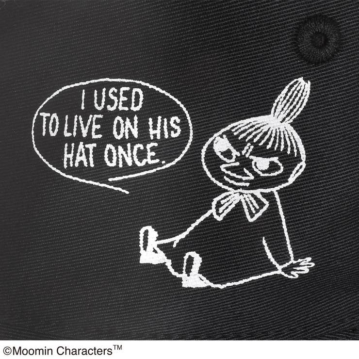 ムーミン バケットハット日除け付き リトルミイ LIVE ON ブラック | KIT-HIT-SURU | 詳細画像5 