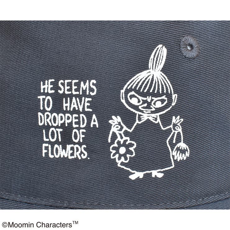 ムーミン バケットハット 日除け付き(ウォッシャブル) チャコールグレー | KIT-HIT-SURU | 詳細画像3 