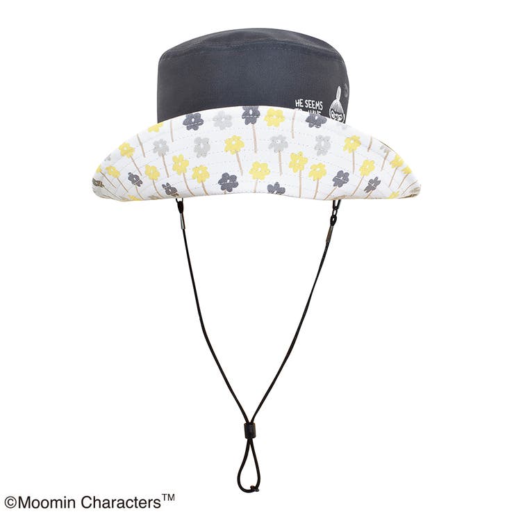 ムーミン バケットハット 日除け付き(ウォッシャブル) チャコールグレー | KIT-HIT-SURU | 詳細画像4 