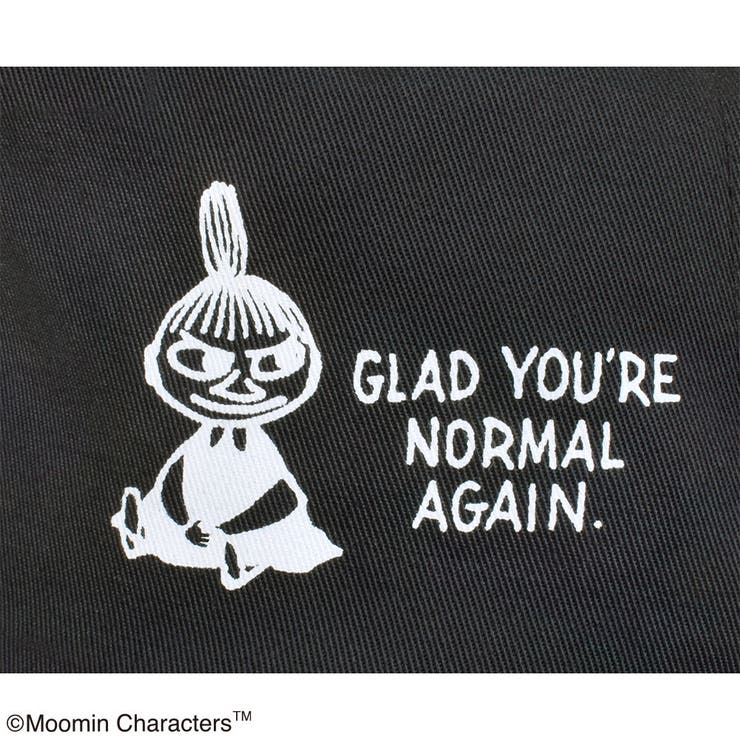 ムーミン つば広帽子 日除け付き(ウォッシャブル) ブラック | KIT-HIT-SURU | 詳細画像3 