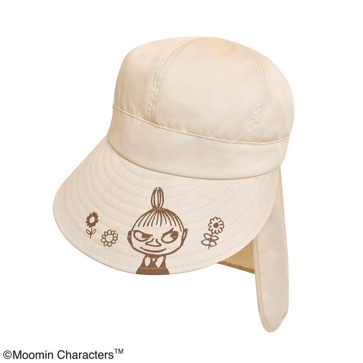 ムーミン ジョッキーハット 日除け付き(ウォッシャブル) ベージュ | KIT-HIT-SURU | 詳細画像1 
