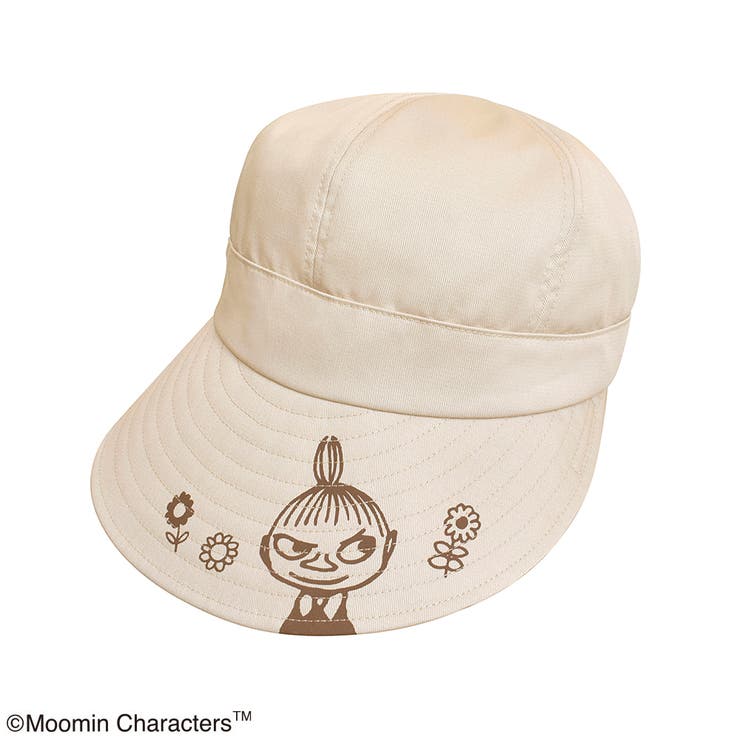 ムーミン ジョッキーハット 日除け付き(ウォッシャブル) ベージュ | KIT-HIT-SURU | 詳細画像2 