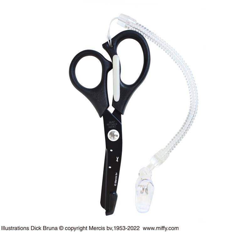 ミッフィー医療用はさみフェイスブラック | KIT-HIT-SURU | 詳細画像1 