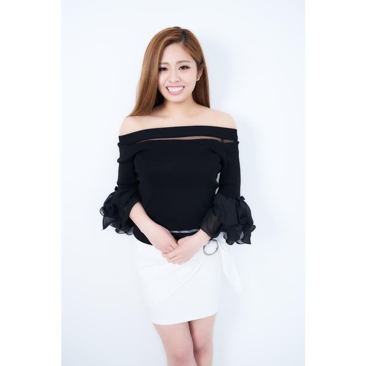 綺麗なおねえさん系 オフショルニットトップス セクシー[品番