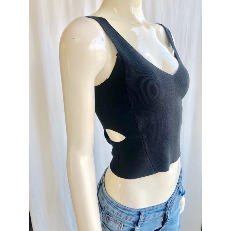 バンテージ 売れ筋商品|||キャミソール トップス ニット ビンテージ セクシー クロップ レディース ショッピングゴー shoppinggo チューブトップ キャミソール ベア