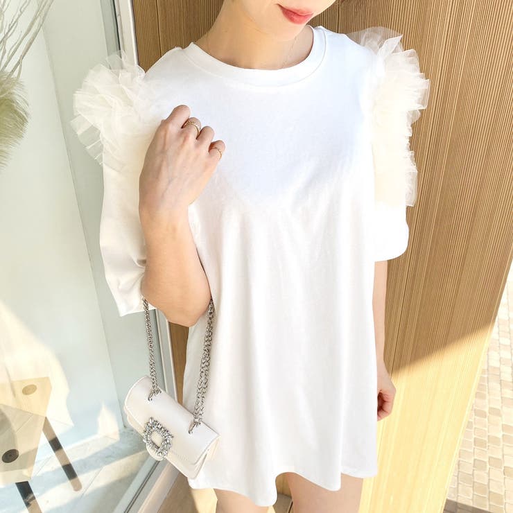 肩チュールトップス トップス Tシャツ | STRIP CABARET  | 詳細画像5 