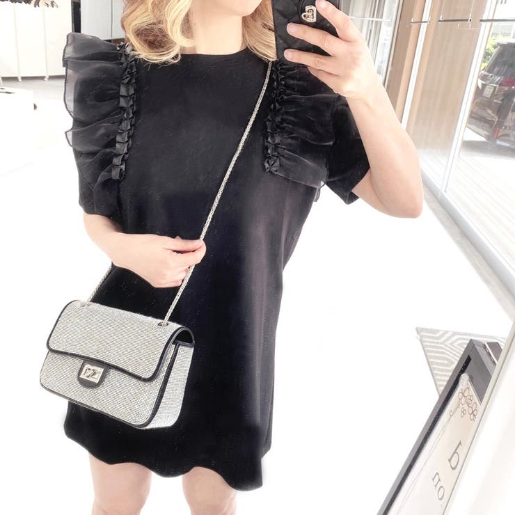 肩フリルワンピース Tシャツワンピース トップス | STRIP CABARET  | 詳細画像3 