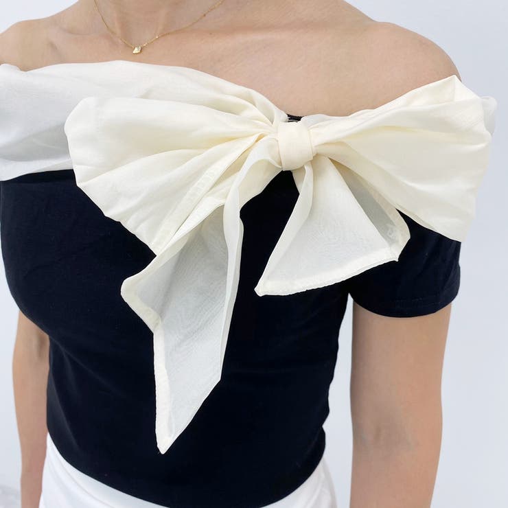 オフショルトップス リボントップス オフショル | STRIP CABARET  | 詳細画像8 