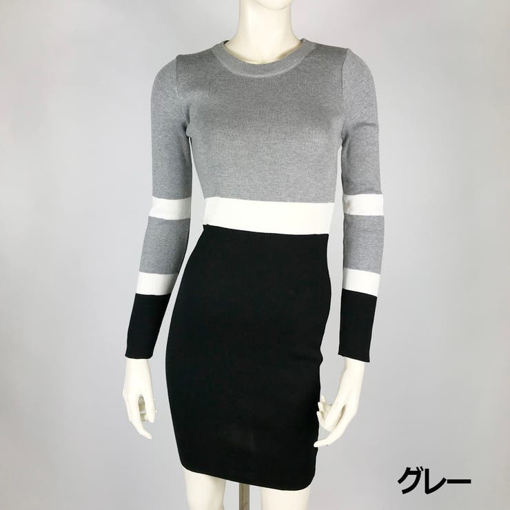 キレイめ配色ニットワンピース セクシー ギャル 品番 Spcw Strip Cabaret ストリップキャバレー のレディースファッション通販 Shoplist ショップリスト