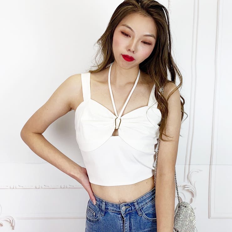 ホワイト | 【2021新作】キャミソール タンクトップ トップス | STRIP CABARET 