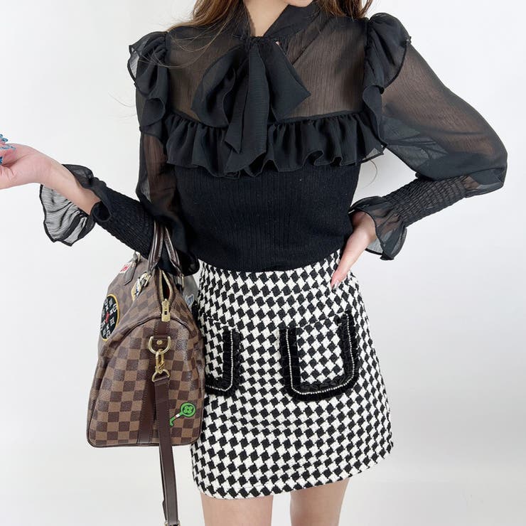 【2022新作】スカート ツイード チェック | STRIP CABARET  | 詳細画像5 