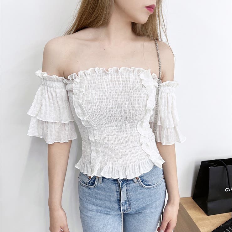 【2022新作】オフショルトップス シャツブラウス トップス | STRIP CABARET  | 詳細画像3 