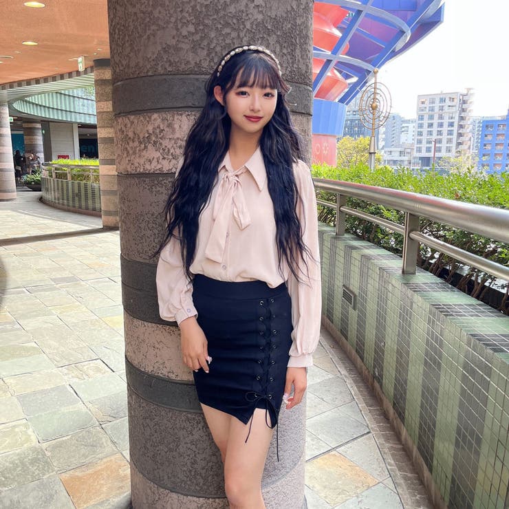 サイドレースレーシングスカート ミニタイトスカート ストレッチスカート | STRIP CABARET  | 詳細画像2 