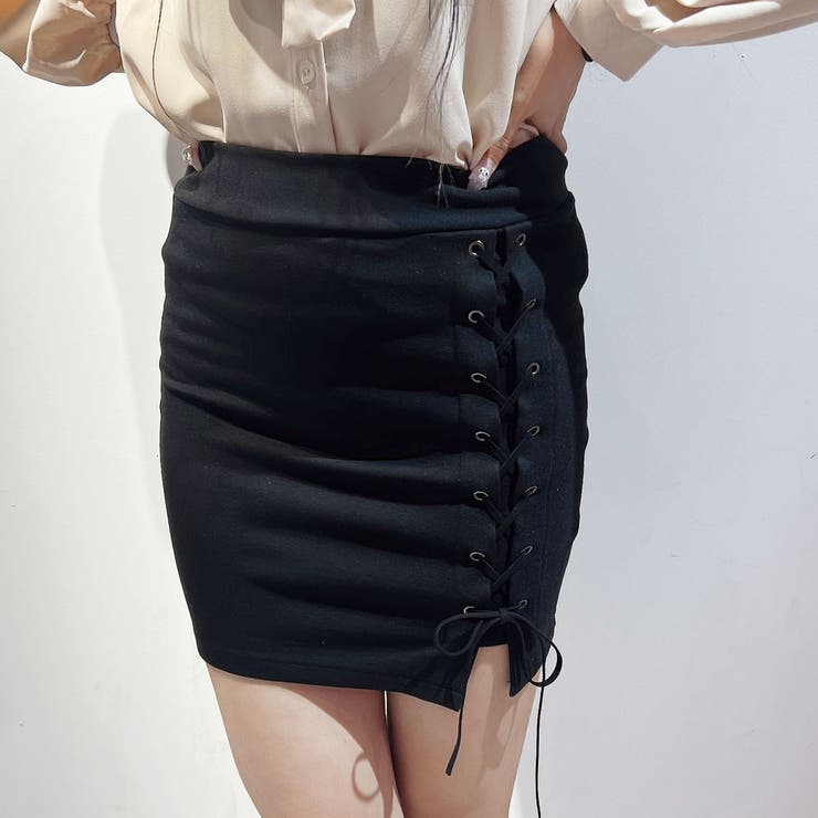 サイドレースレーシングスカート ミニタイトスカート ストレッチスカート | STRIP CABARET  | 詳細画像5 