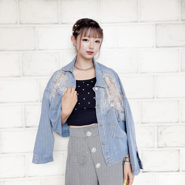 韓国スタイル レース デコレイト デニムジャケット Gジャン 楽天市場】夏祭 デニムジャケット メンズ レディース デニム