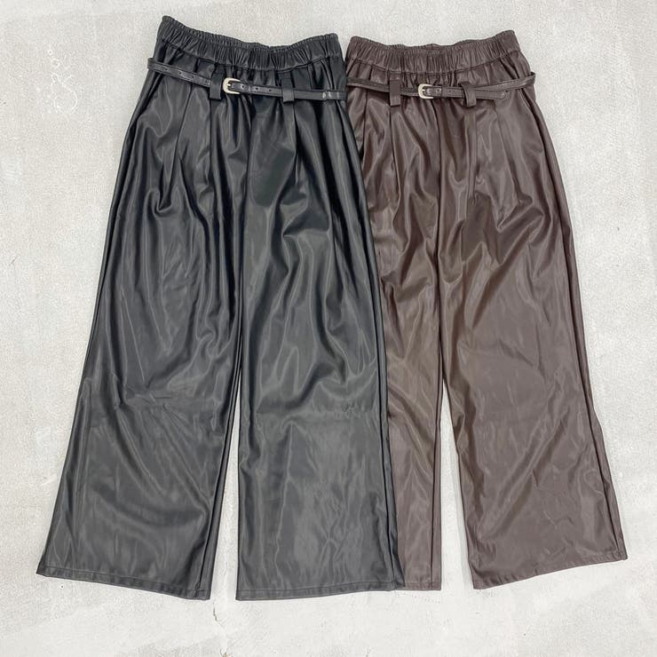 合皮パンツ レザーパンツ ワイドパンツ | STRIP CABARET  | 詳細画像2 