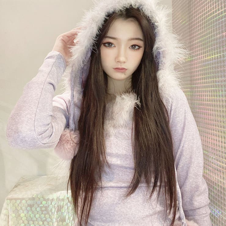 ニットワンピース パーカーワンピース ポンポン付き | STRIP CABARET  | 詳細画像9 