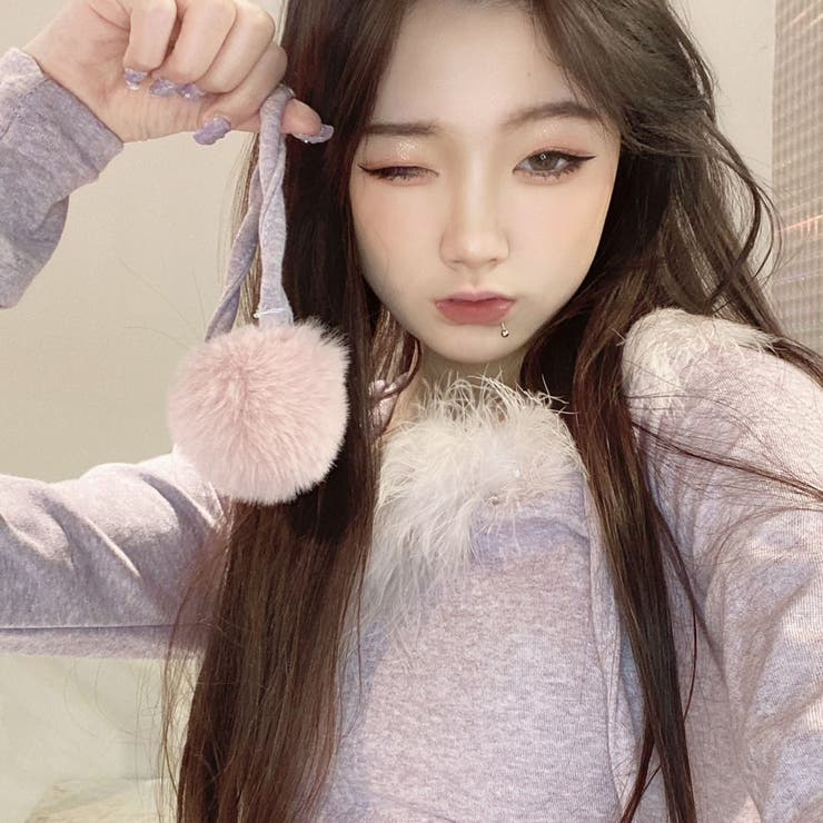 ニットワンピース パーカーワンピース ポンポン付き | STRIP CABARET  | 詳細画像8 