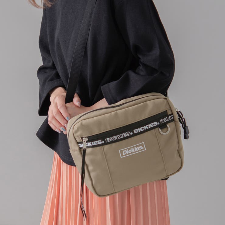 Dickies ベージュ ショルダーバッグ　ぽん Dickies ディッキーズ ショルダーバッグ[品番：STYB0000953