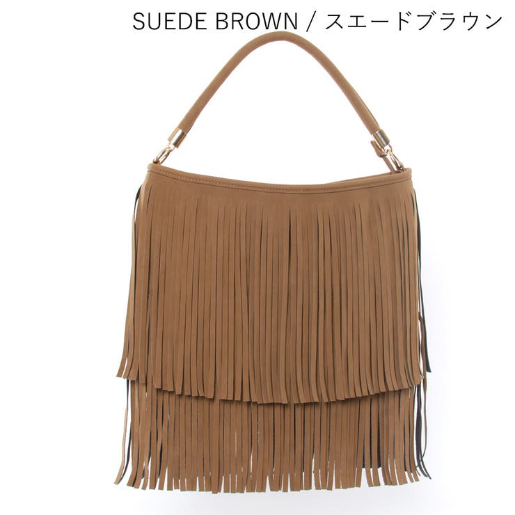 フリンジバッグ ショルダーバッグ レディース[品番：STYB0000352