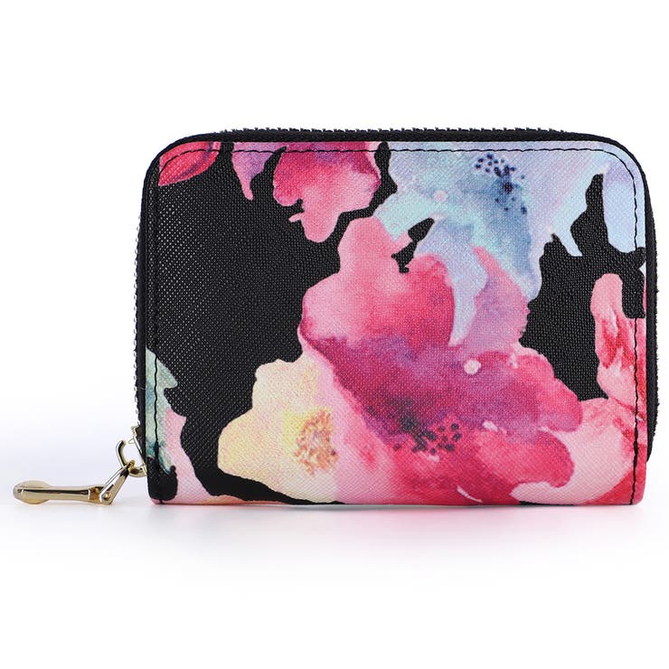ブラック/フラワー×ゴールド | 小銭入れ メンズ 革 | STYLE ON BAG