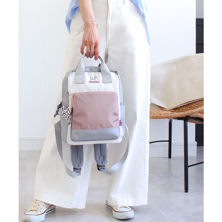 グレー/スモークピンク | BALMORAL リュック レディース | STYLE ON BAG