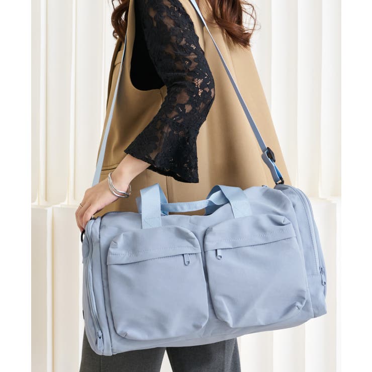 ブルーグレー | ボストンバック レディース 大容量 | STYLE ON BAG
