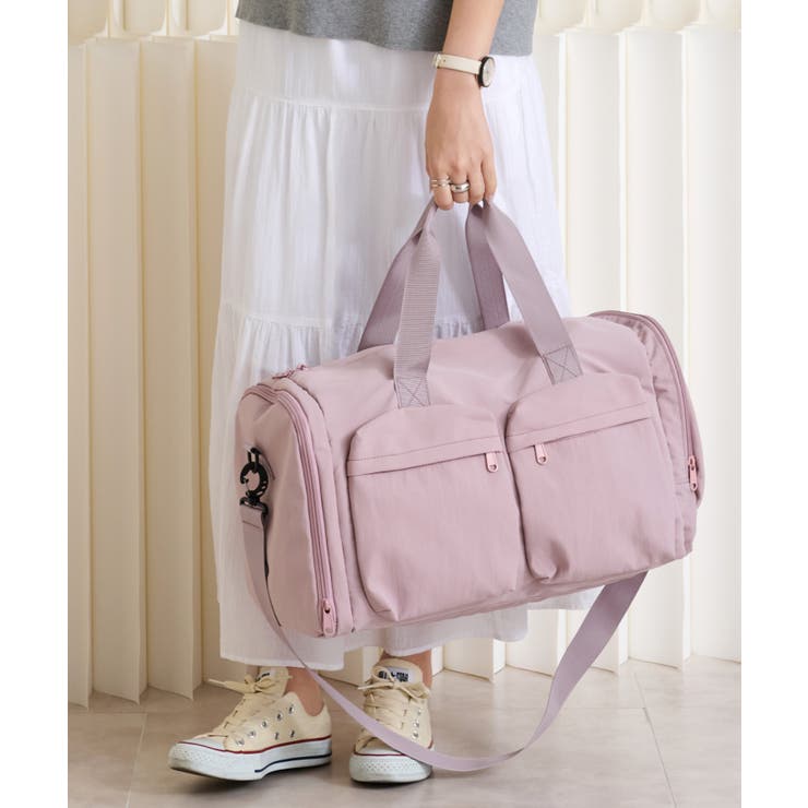 サーモンピンク | ボストンバック レディース 大容量 | STYLE ON BAG