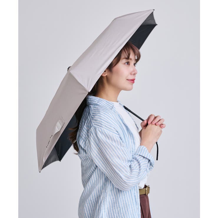 グレーベージュ | 日傘 折りたたみ 完全遮光 | STYLE ON BAG