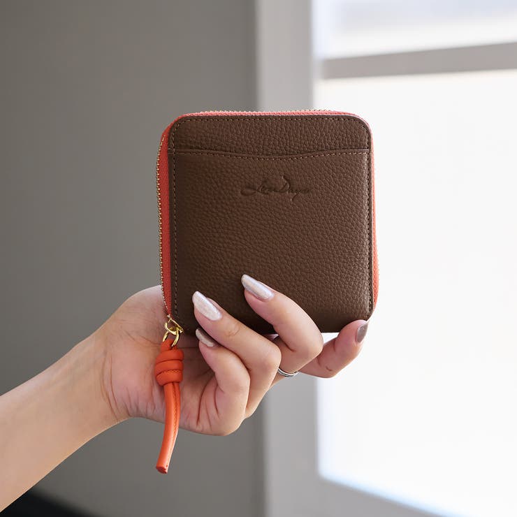 ブラウン/オレンジ | 財布 二つ折り財布 レディース | STYLE ON BAG