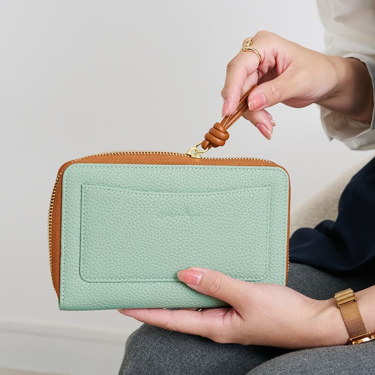 ピスタチオ/ライトブラウン | LIZDAYS 通帳ケース 印鑑も入る | STYLE ON BAG