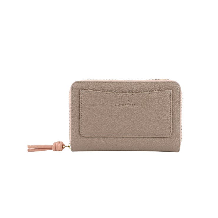 グレーベージュ/ピンクベージュ | LIZDAYS 通帳ケース 印鑑も入る | STYLE ON BAG