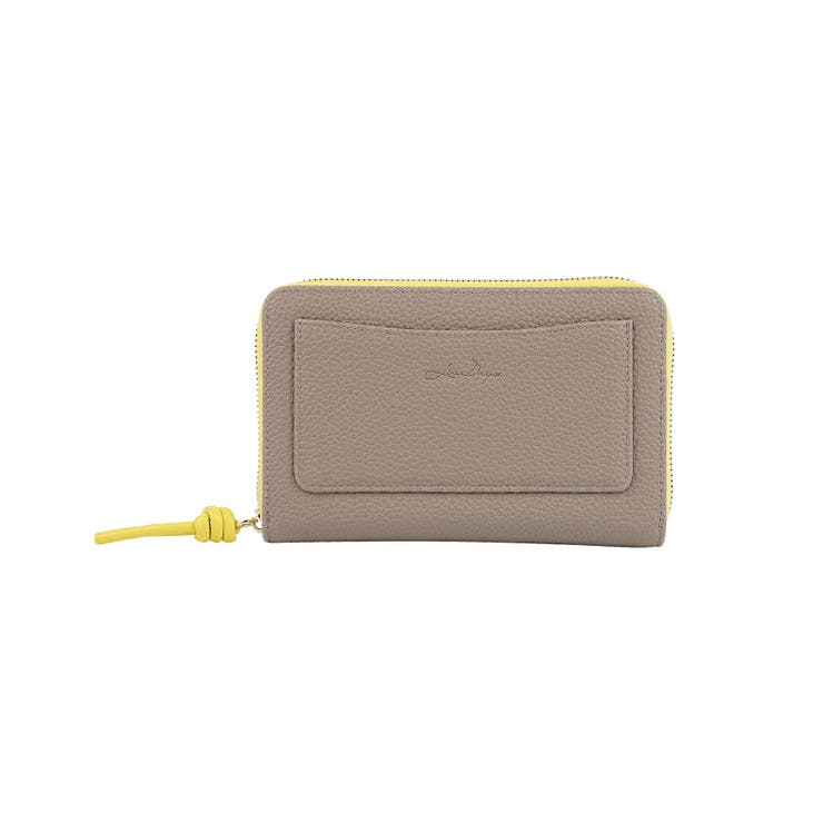 グレーベージュ/イエロー | LIZDAYS 通帳ケース 印鑑も入る | STYLE ON BAG