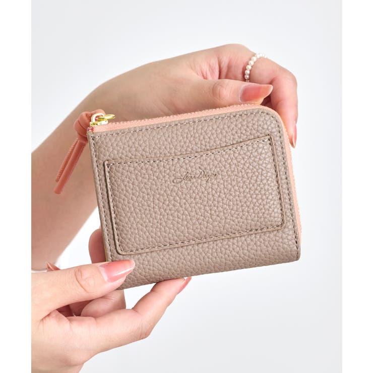 グレーベージュ/ピンクベージュ | 財布 レディース 薄い | STYLE ON BAG