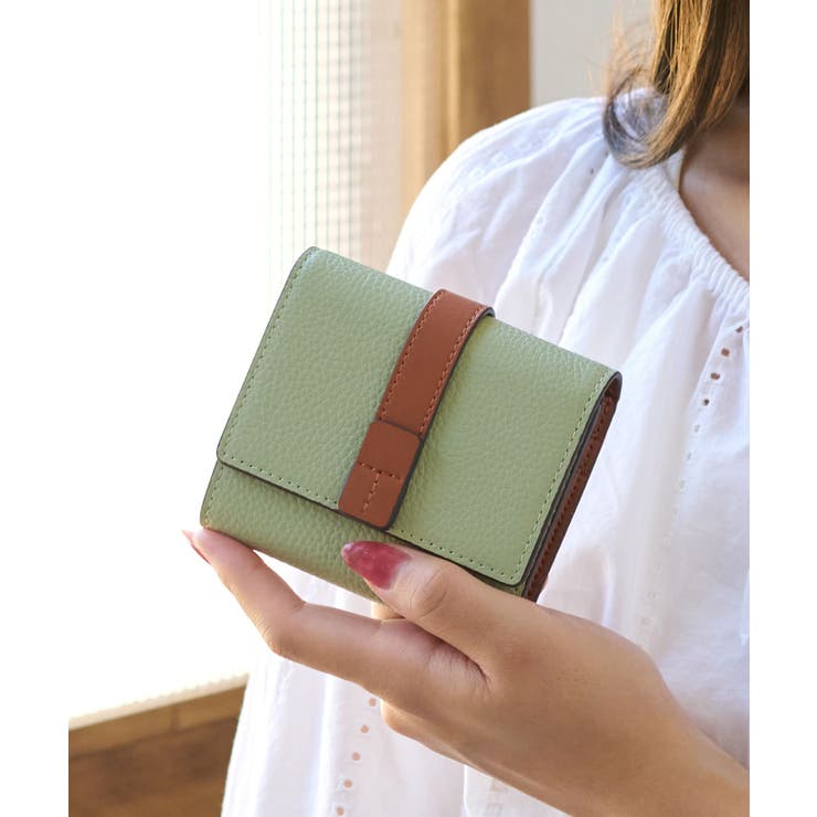 ピスタチオ/ライトブラウン | LIZDAYS ミニ財布 レディース | STYLE ON BAG