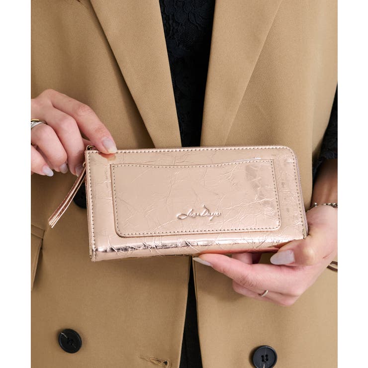 【メタリック】コーラル | 財布 レディース 長財布 | STYLE ON BAG