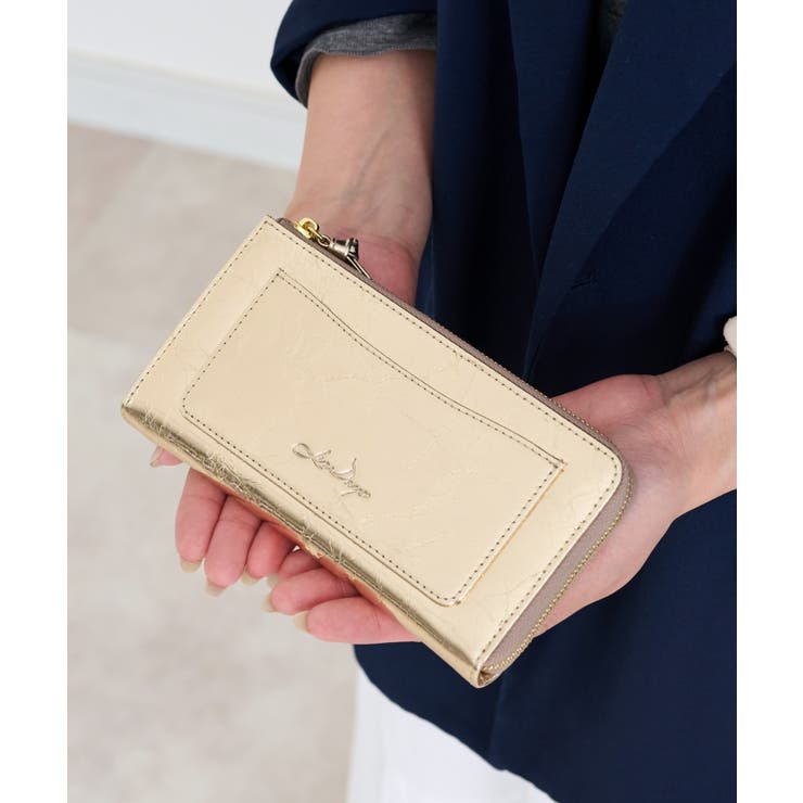 【メタリック】ゴールド | 財布 レディース 長財布 | STYLE ON BAG